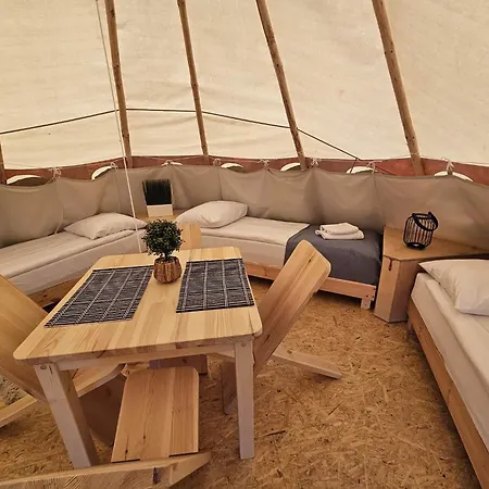 Luksustelt Indiana Camp - 150 M Od Suntago Park Grabce-Towarzystwo