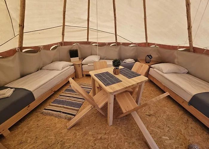 Indiana Camp - 150 M Od Suntago Park Роскошный шатер Grabce-Towarzystwo