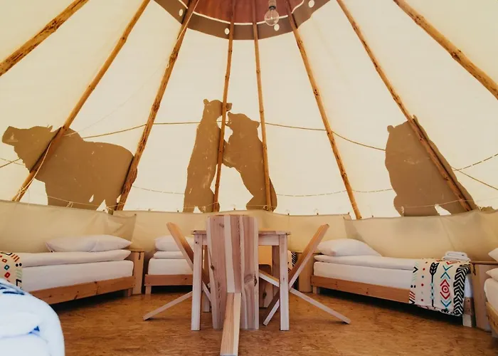 Indiana Camp - 150 M Od Suntago Park Роскошный шатер Grabce-Towarzystwo